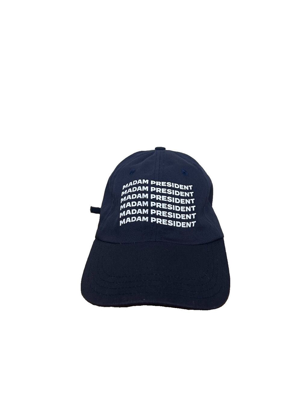 Madam President Hat Navy Adjustable Strap Unionwear Made In USA Democrat Harris
